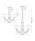 Cooper Ceiling 3 Light Pendant Convertible to Semi Flush E14 Antique Brass/Opal Glass-7