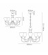 Cooper Ceiling 5 Light Pendant Convertible To Semi Flush E14 Antique Brass/Opal Glass-7