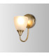 Cooper Wall Lamp 1 Light E14 Antique Brass/Opal Glass-2