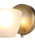 Cooper Wall Lamp 1 Light E14 Antique Brass/Opal Glass-4