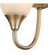 Cooper Wall Lamp 1 Light E14 Antique Brass/Opal Glass-5
