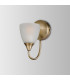 Cooper Wall Lamp 1 Light E14 Antique Brass/Opal Glass-6