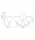 Cooper Wall Lamp 2 Light E14 Antique Brass/Opal Glass-7