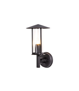 Dalton Wall Lamp 1 Light E27 IP44 Exterior Black/Clear-1