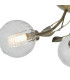 Elm Semi Ceiling 3 Light G9 Antique Brass/Clear Glass-4