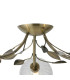 Elm Semi Ceiling 3 Light G9 Antique Brass/Clear Glass-5
