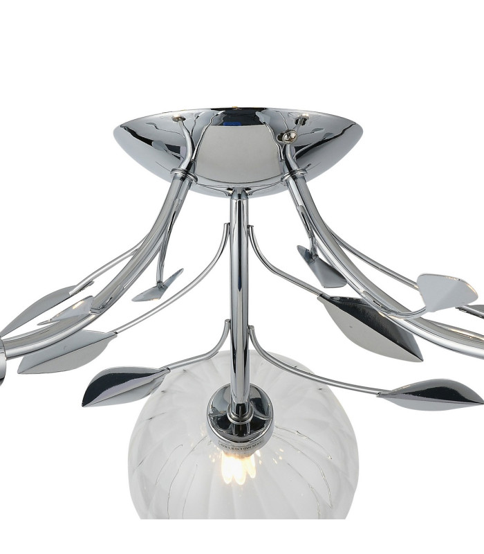 Elm Semi Ceiling 3 Light G9 Polished Chrome/Clear Glass-5