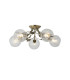 Elm Semi Ceiling 5 Light G9 Antique Brass/Clear Glass-1