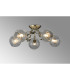 Elm Semi Ceiling 5 Light G9 Antique Brass/Clear Glass-2