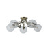 Elm Semi Ceiling 5 Light G9 Antique Brass/Clear Glass-3