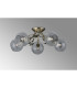 Elm Semi Ceiling 5 Light G9 Antique Brass/Clear Glass-6