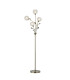 Elm Floor Lamp 4 Light G9 Antique Brass/Clear Glass-1