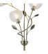 Elm Floor Lamp 4 Light G9 Antique Brass/Clear Glass-4