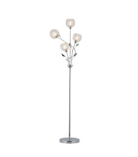 Elm Floor Lamp 4 Light G9 Polished Chrome/Clear Glass-1
