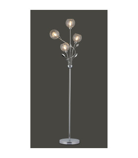 Elm Floor Lamp 4 Light G9 Polished Chrome/Clear Glass-2