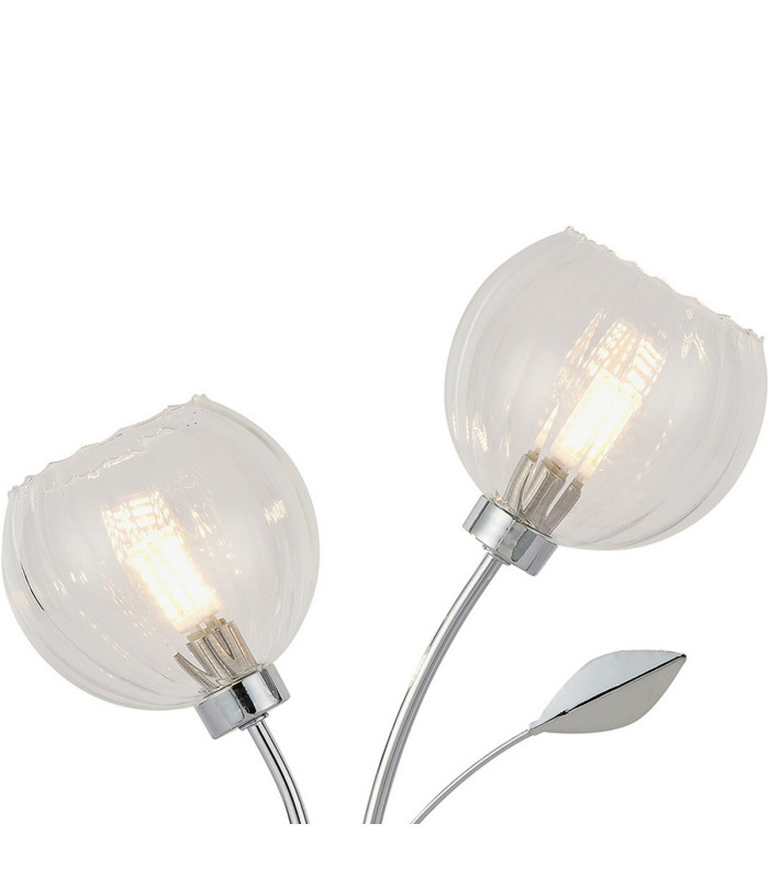 Elm Table Lamp 2 Light G9 Polished Chrome/Clear Glass-4