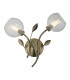 Elm Wall Light 2 Light G9 Antique Brass/Clear Glass-1
