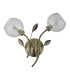 Elm Wall Light 2 Light G9 Antique Brass/Clear Glass-3