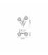 Elm Wall Light 2 Light G9 Antique Brass/Clear Glass-7