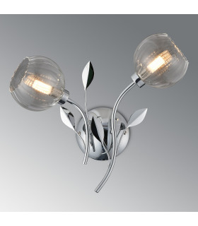 Elm Wall Light 2 Light G9 Polished Chrome/Clear Glass-2
