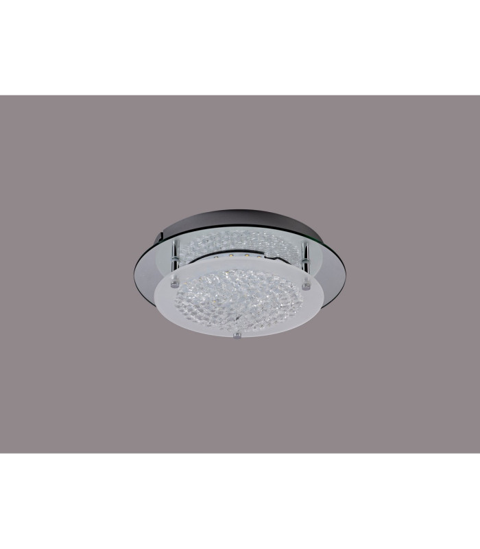 Gino Flush Ceiling 280mm Round 12W 1000lm LED 4000K Polished Silver-6