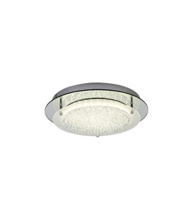 Gino Flush Ceiling 360mm Round 18W 1700 lm LED 4000K Polished Silver-1