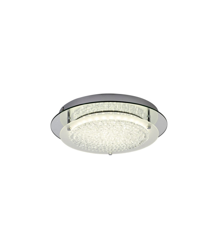 Gino Flush Ceiling 360mm Round 18W 1700 lm LED 4000K Polished Silver-1