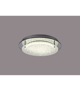 Gino Flush Ceiling 360mm Round 18W 1700 lm LED 4000K Polished Silver-2