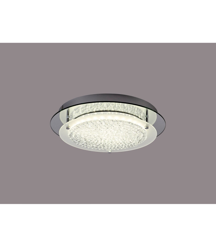 Gino Flush Ceiling 360mm Round 18W 1700 lm LED 4000K Polished Silver-2