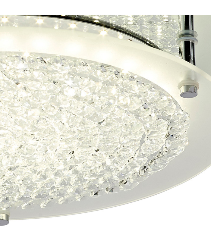 Gino Flush Ceiling 360mm Round 18W 1700 lm LED 4000K Polished Silver-5