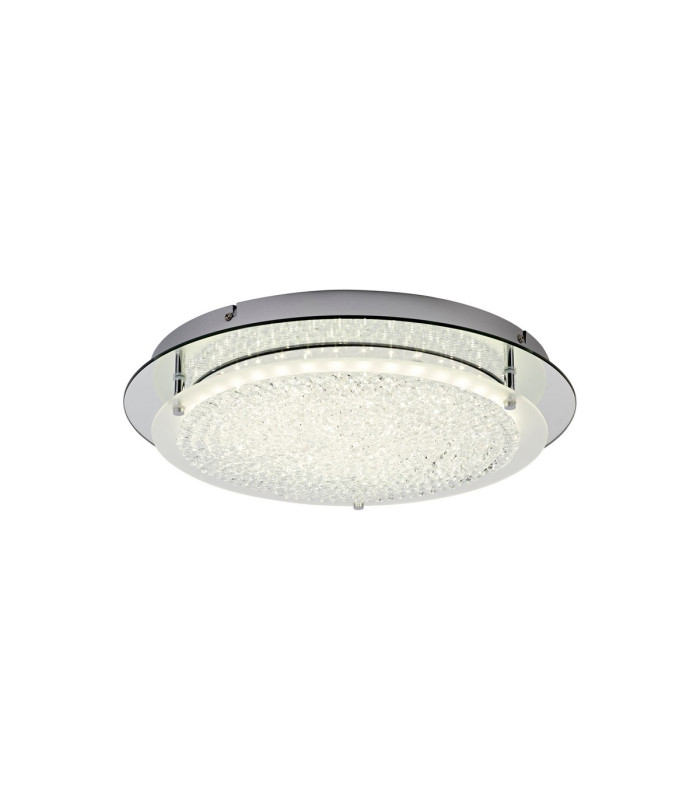 Gino Flush Ceiling 450mm Round 24W 2200lm LED 4000K Polished Silver-1