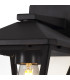 Luqi Downward Wall Lamp 1 x E27 IP44 Black/Clear Glass 2yrs Warranty-5