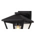 Luqi Downward Wall Lamp 1 x E27 IP44 Black/Clear Glass 2yrs Warranty-6