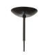 Miranda 25cm Ball Pendant 1 Light E27 Black Suspension With Matt Black/Smoke Fade Glass Globe-6