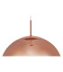 Miranda 40cm Ball Pendant 1 Light E27 Copper Suspension With Copper Mirrored/Clear Glass Globe-6
