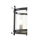 Nolan Single 36cm Pendant 3 Light E14 Black With Polished Chrome Detail And Clear Glass-4