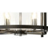 Nolan Single 46cm Pendant 4 Light E14 Black With Polished Chrome Detail And Clear Glass-6