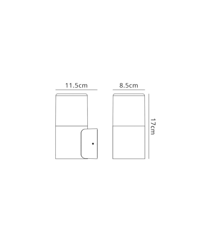 Prado Wall Lamp 1 x E27 IP44 Black/Opal 2yrs Warranty-7