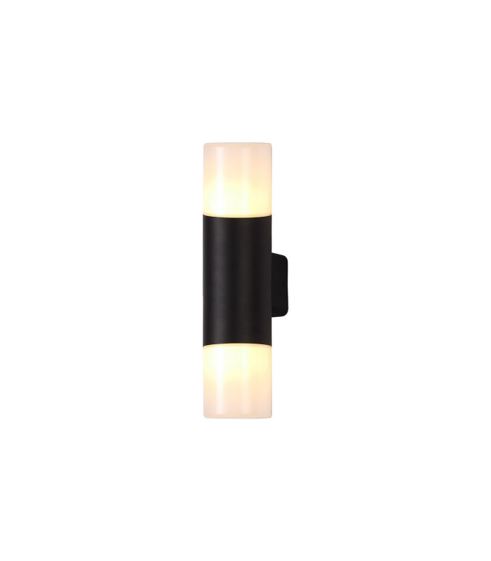 Prado Wall Lamp 2 x E27 IP44 Black/Opal 2yrs Warranty-1