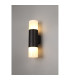 Prado Wall Lamp 2 x E27 IP44 Black/Opal 2yrs Warranty-2