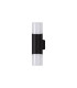 Prado Wall Lamp 2 x E27 IP44 Black/Opal 2yrs Warranty-3