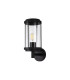 Reva Upward Wall Lamp 1 x E27 IP44 Black/Clear PC 2yrs Warranty-3