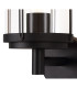 Reva Upward Wall Lamp 1 x E27 IP44 Black/Clear PC 2yrs Warranty-6