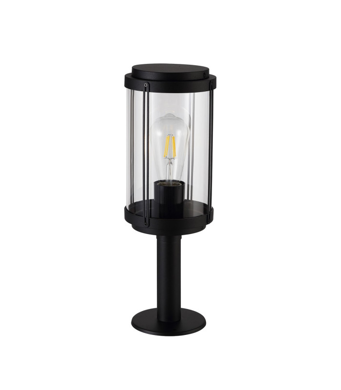Reva Short Post 1 x E27 IP44 Black/Clear PC 2yrs Warranty-3