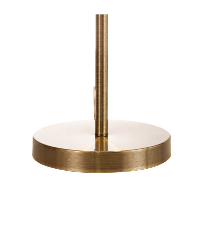 Sasha 2 Light E14 Table Lamp Antique Brass With Crystal Glass And Opal Glass Diffuser-4