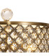 Sasha 2 Light E14 Table Lamp Antique Brass With Crystal Glass And Opal Glass Diffuser-6