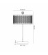 Sasha 2 Light E14 Table Lamp Antique Brass With Crystal Glass And Opal Glass Diffuser-7