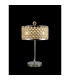 Sasha 2 Light E14 Table Lamp Polished Chrome With Crystal Glass And Opal Glass Diffuser-2