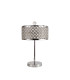 Sasha 2 Light E14 Table Lamp Polished Chrome With Crystal Glass And Opal Glass Diffuser-3