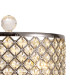 Sasha 2 Light E14 Table Lamp Polished Chrome With Crystal Glass And Opal Glass Diffuser-6